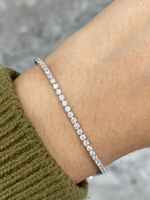 2.22 CT Lab 7 Inches Tennis Bracelet