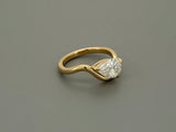 IGI-Certified 1 CT Pear Curve Lab-Grown Diamond Ring