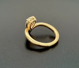 IGI-Certified 1 CT Pear V-shaped Lab-Grown Diamond Ring