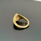 IGI-Certified 1 CT Pear Bezel Lab-Grown Diamond Ring