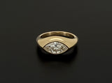 IGI-Certified 1 CT Marquise Bezel Lab-Grown Diamond Ring