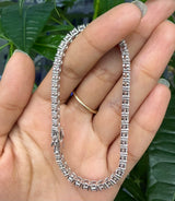 7.08 cttw Lab Diamond Platinum 7 Inches Tennis Bracelet