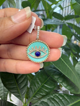 14K Yellow Gold Evil eye Pendant