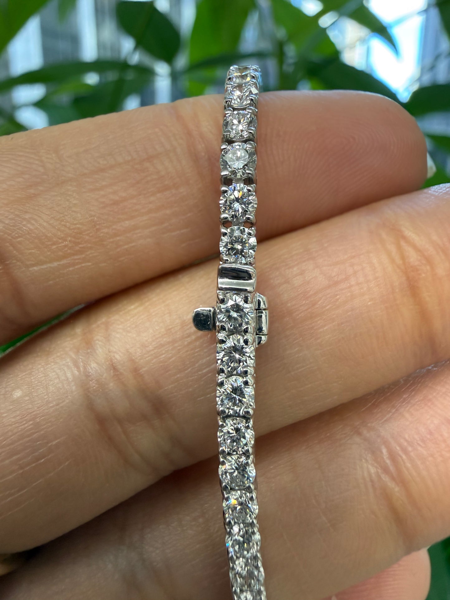 3.6CT Round Lab Diamond Tennis Bracelet