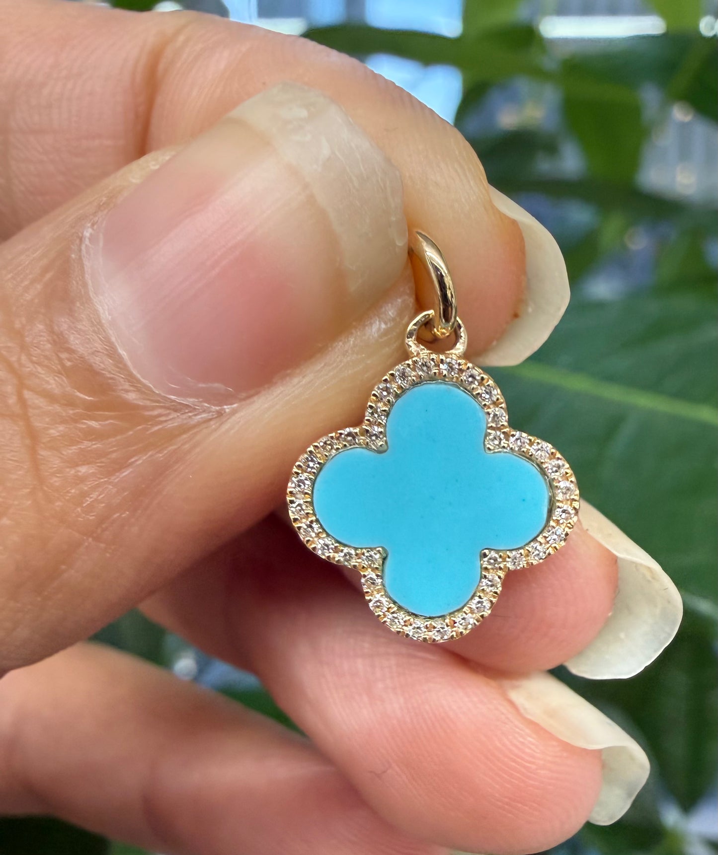 Flower Pendant 14K