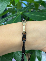 Men's Titanium & Gold 7.5 Inches Bracelet