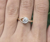 Side Eye 14K Lab Diamond Ring