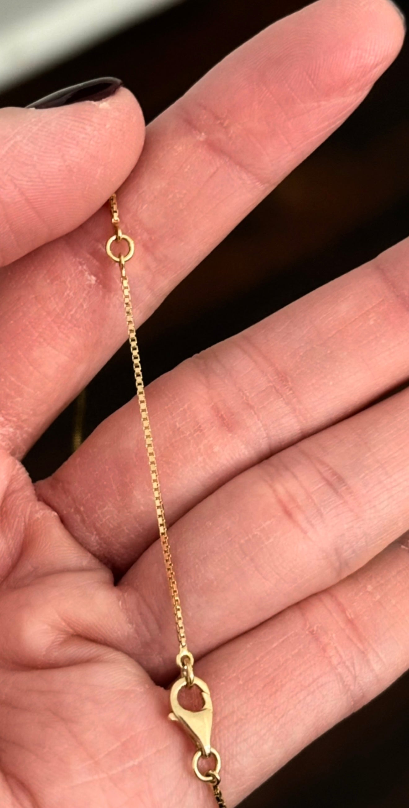 Yellow Gold Pear and Round Diamond Necklace