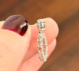 White Gold Blue & White Lab Diamond Earrings