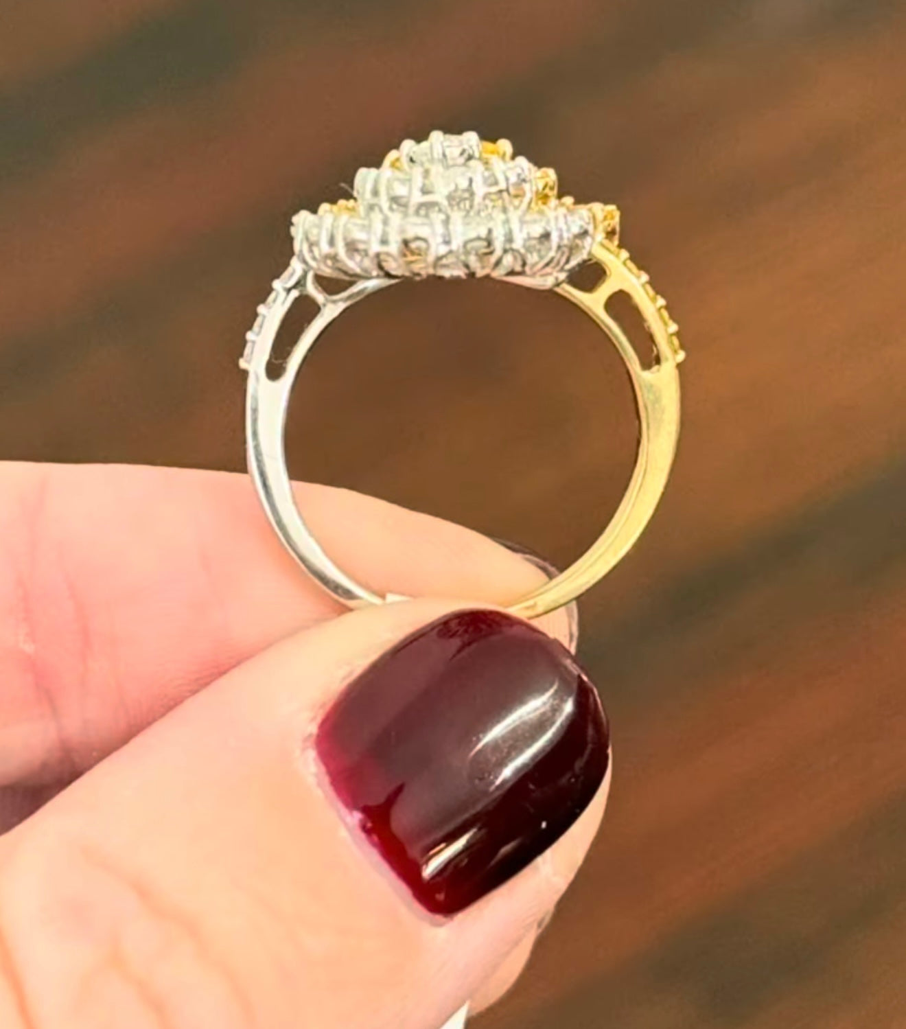 Yellow & Pear Shape Lab Diamond Ring