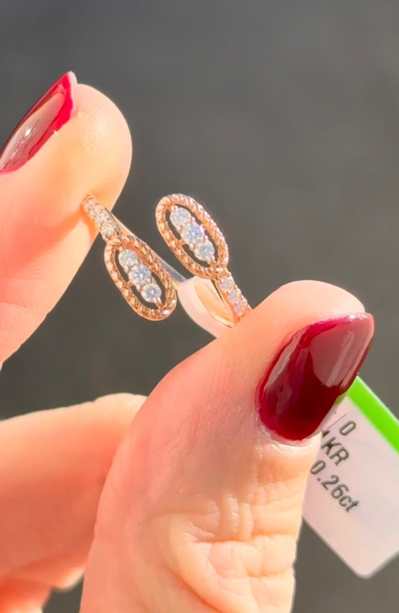 Rose Godl Lab Diamond Ring