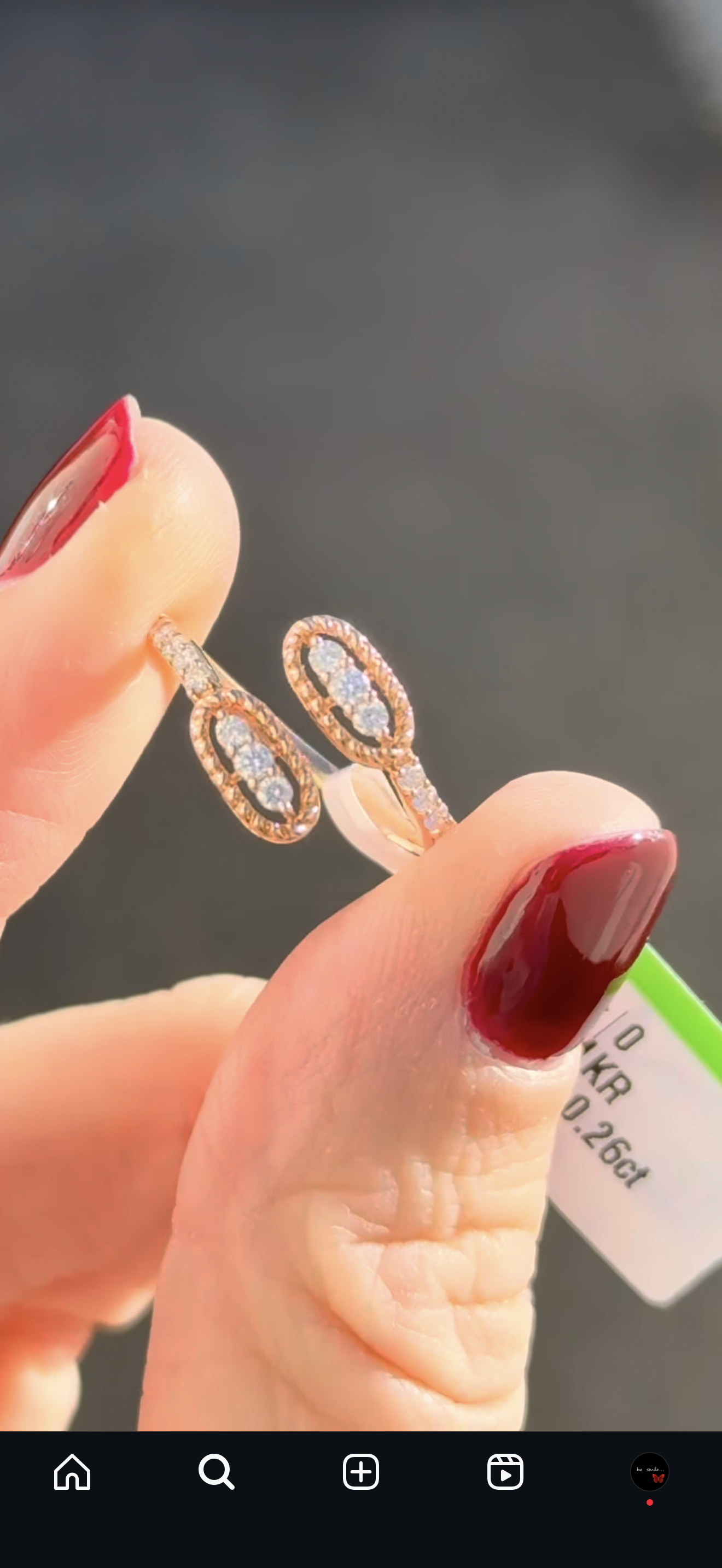 Rose Godl Lab Diamond Ring