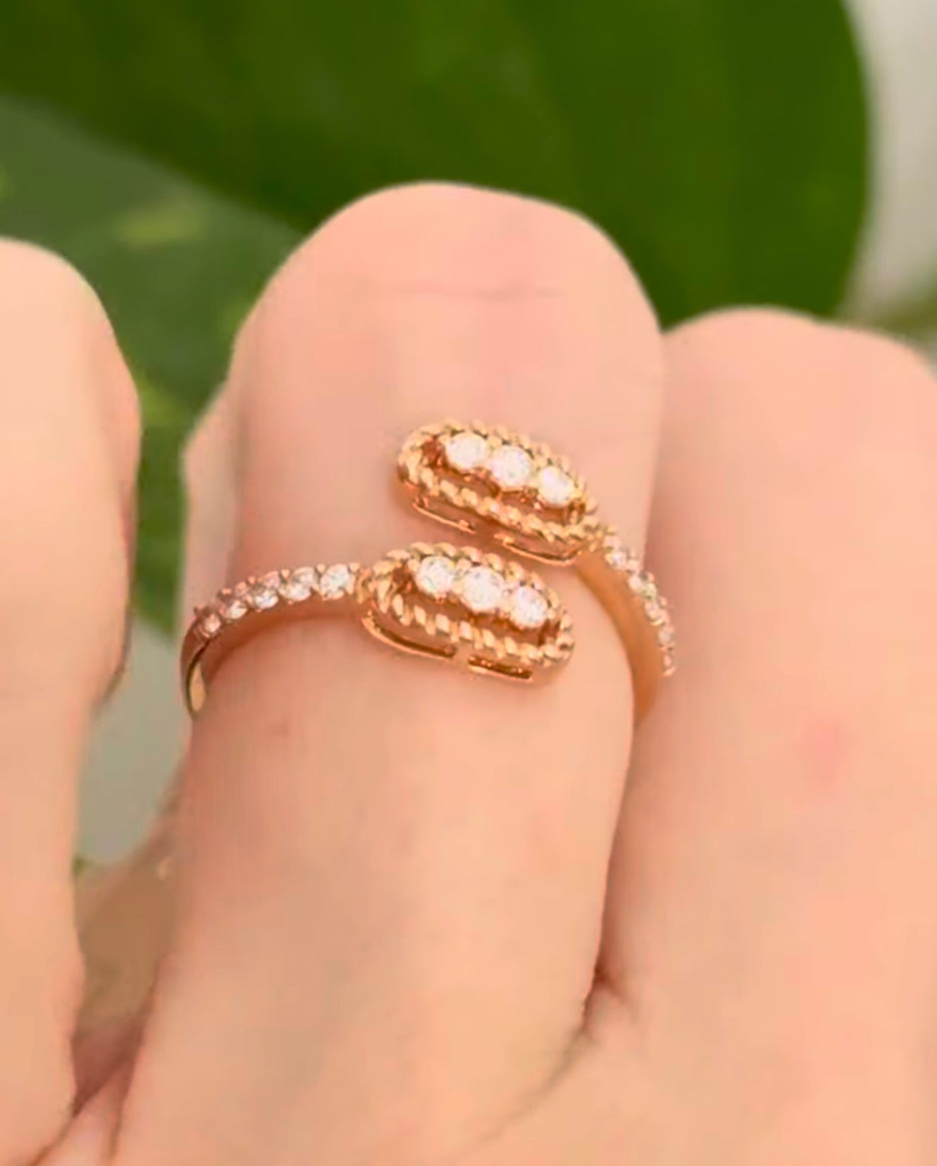 Rose Godl Lab Diamond Ring