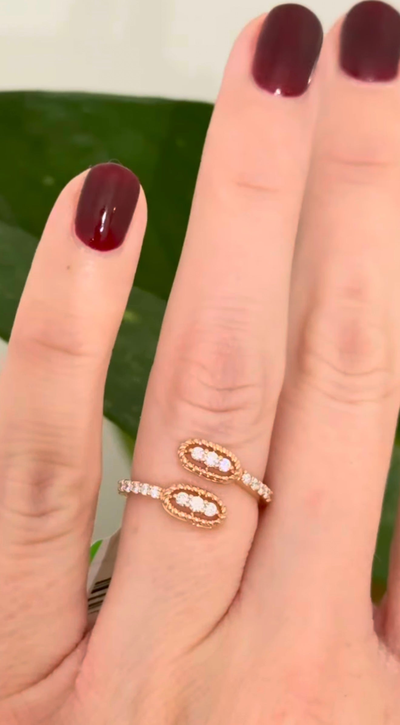 Rose Godl Lab Diamond Ring