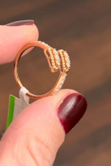 Rose Godl Lab Diamond Ring