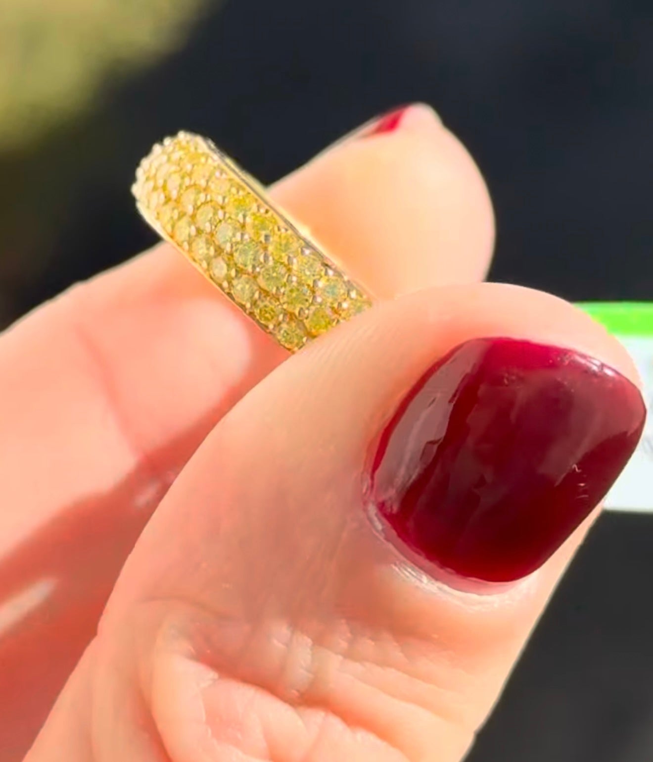 Yellow Lab Diamond Band