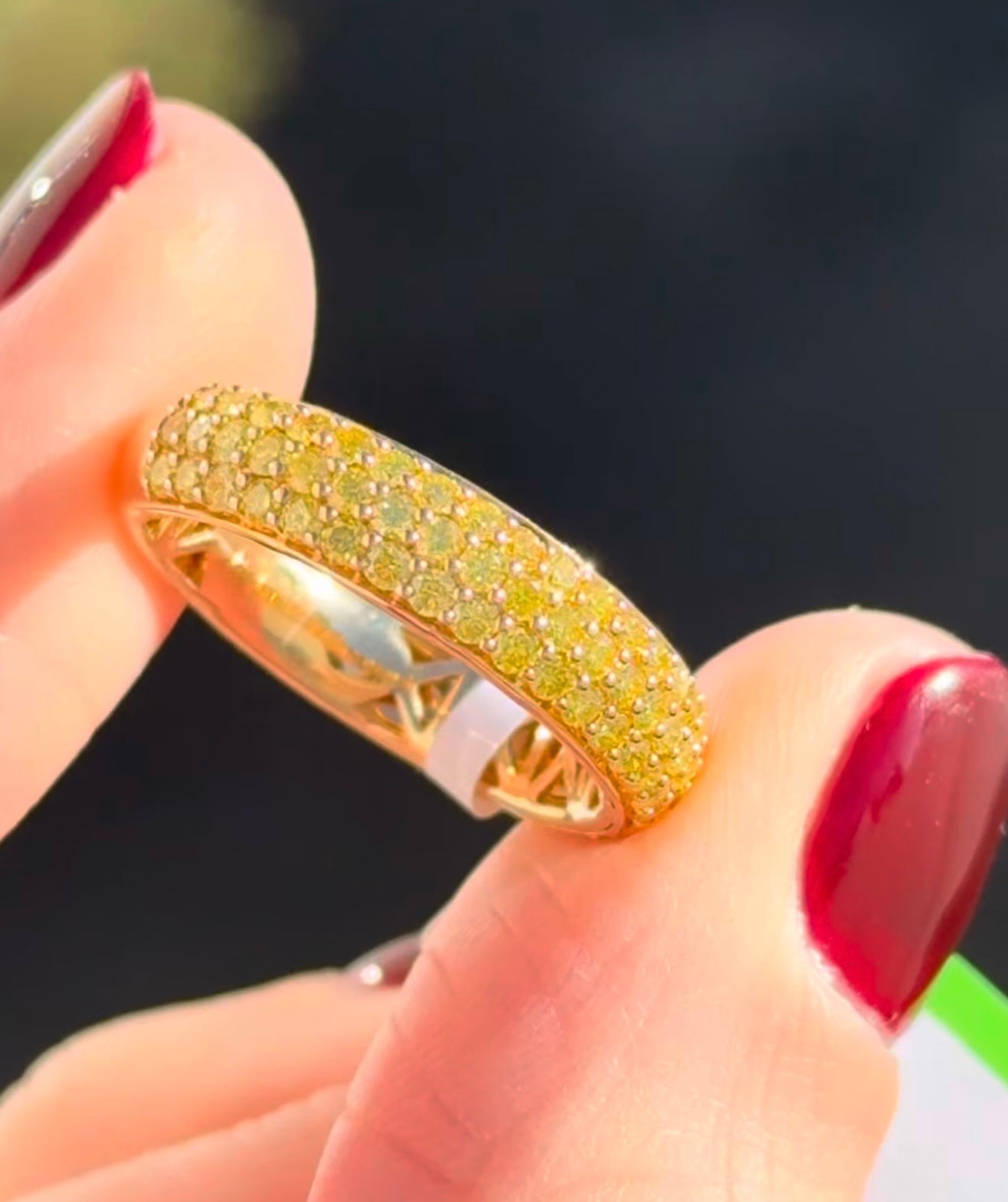 Yellow Lab Diamond Band