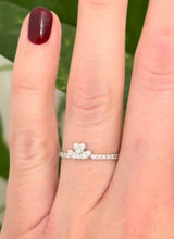 White & Rose Gold Lab Diamond Band Set