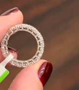 Cushion Cut White Gold Lab Diamond Eternity Band
