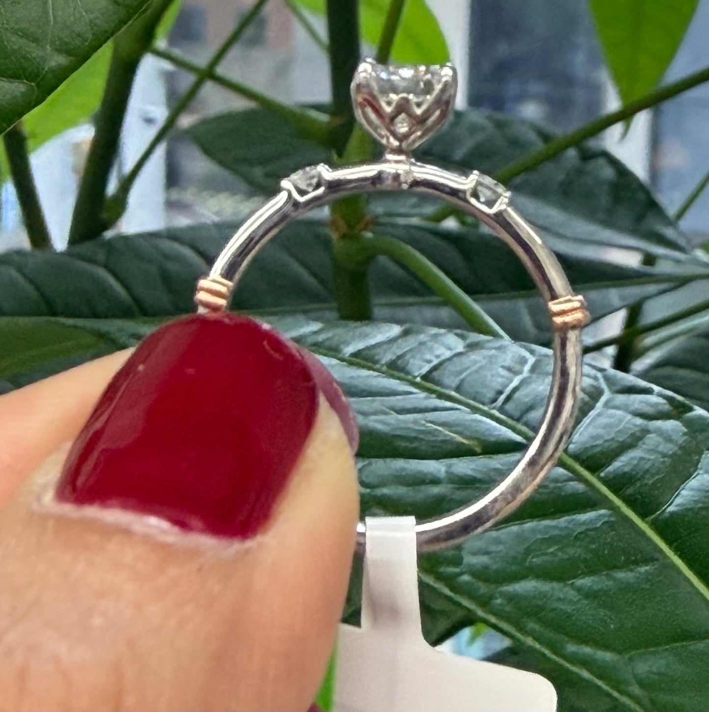 Emerald Solitaire Lab Diamond Ring