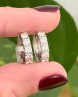 15mm 1.13ct Lab Diamond Hoops
