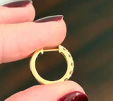 15mm 1.13ct Lab Diamond Hoops