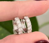 13.1mm 0.85ct Lab Diamond Hoops