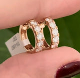 13.1mm 0.85ct Lab Diamond Hoops