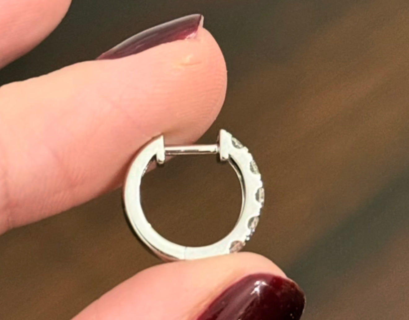 13.1mm 0.85ct Lab Diamond Hoops