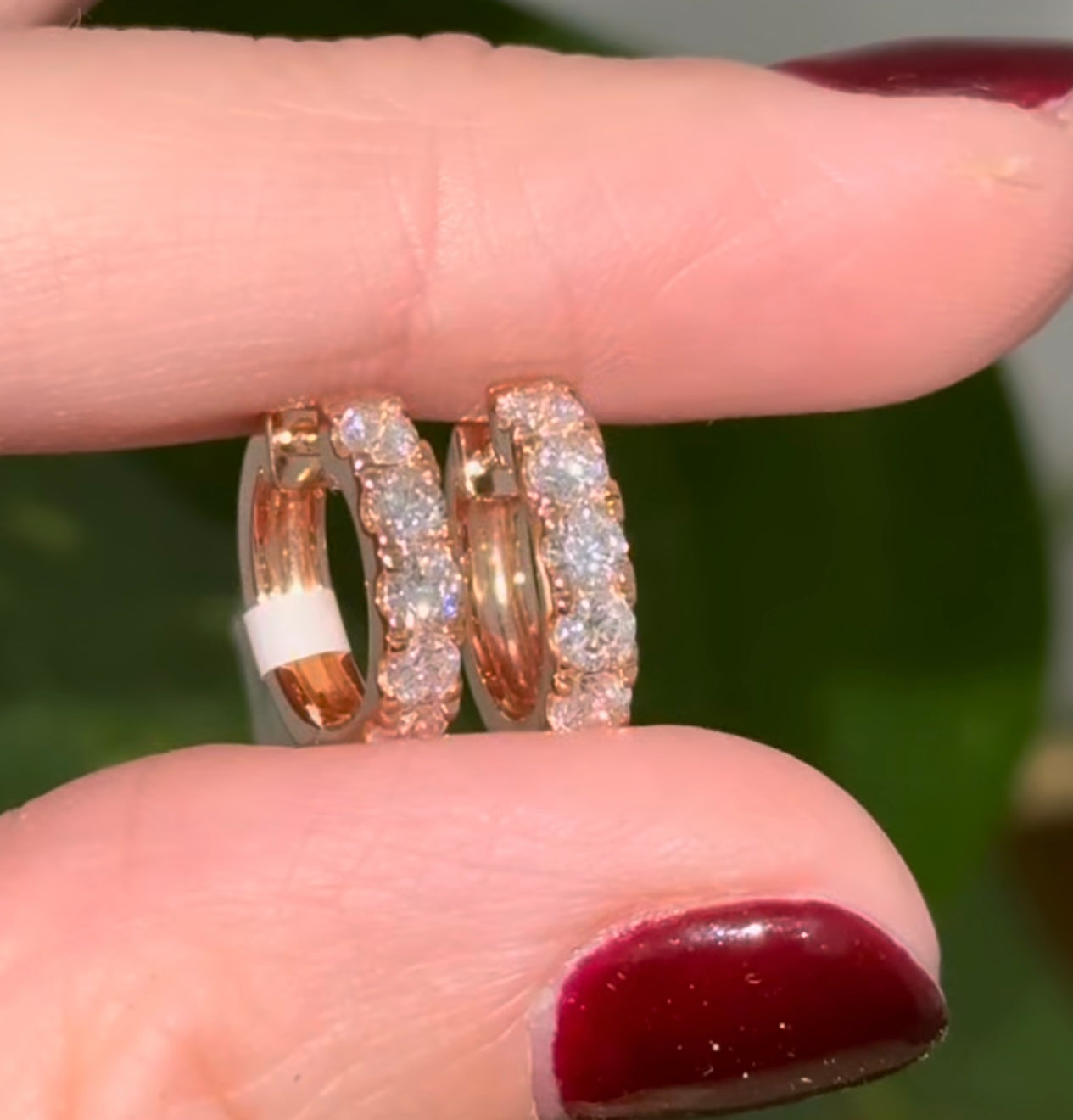 13.1mm 0.85ct Lab Diamond Hoops