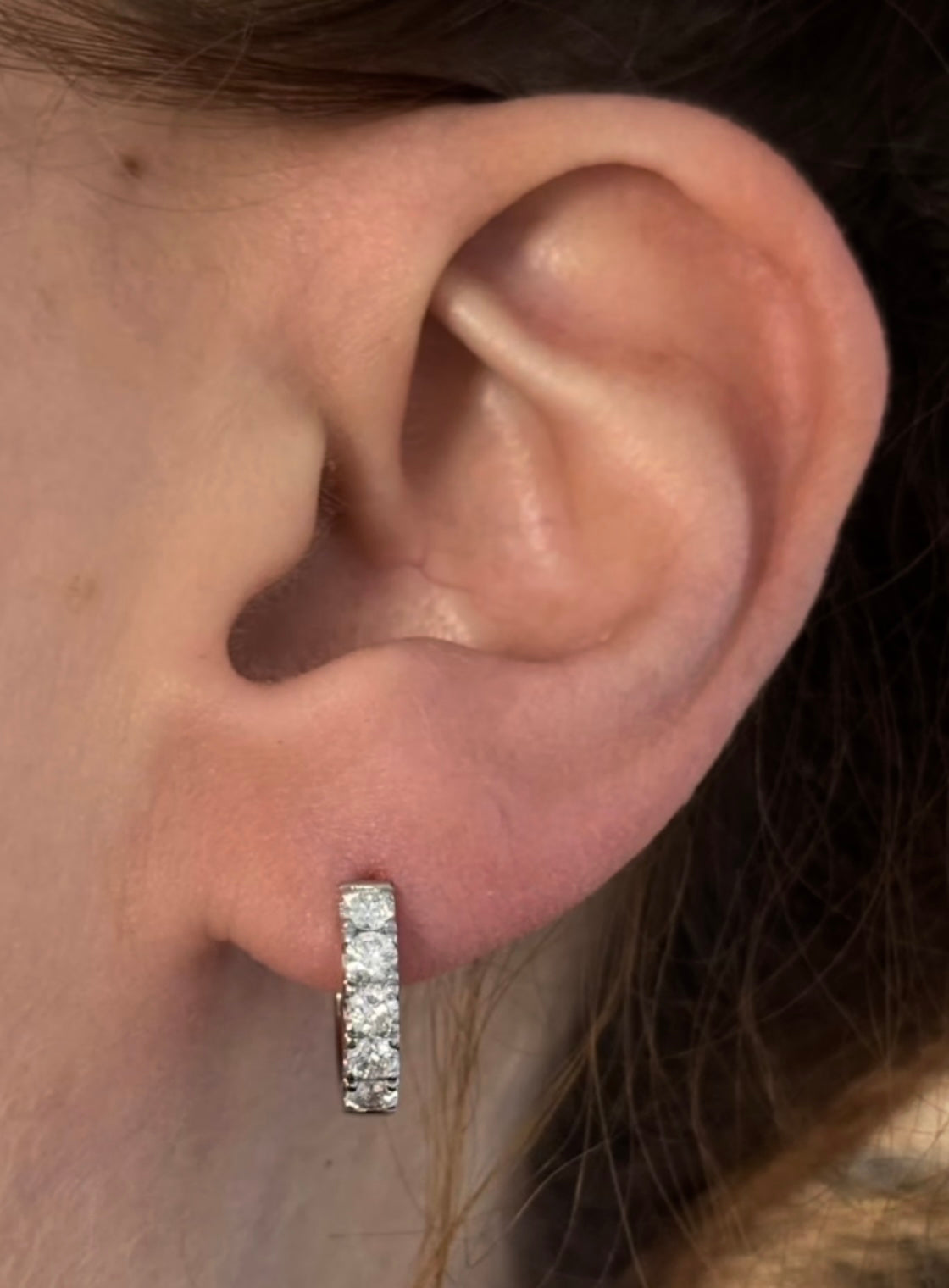 13.1mm 0.85ct Lab Diamond Hoops