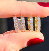 14.8mm 0.74ct Lab Diamond Hoops