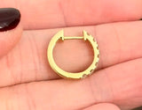 14.8mm 0.74ct Lab Diamond Hoops