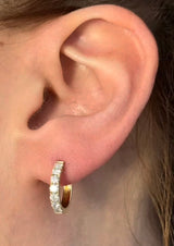 14.8mm 0.74ct Lab Diamond Hoops