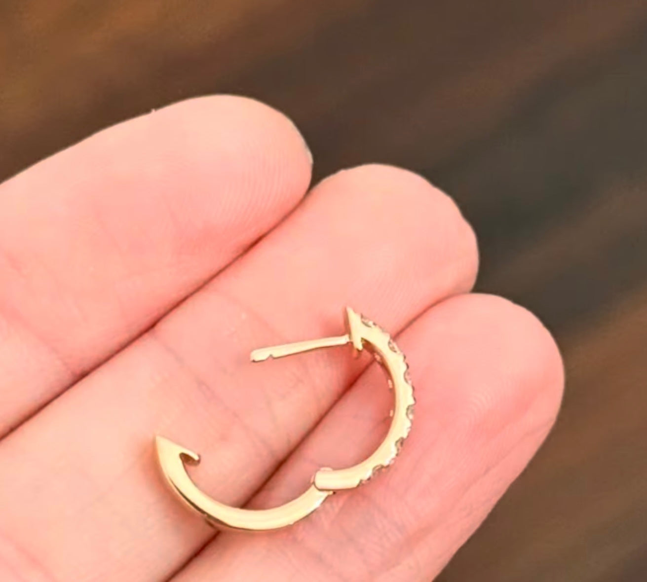 12.9mm 0.64ct Lab Diamond Hoops