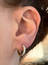 12.9mm 0.64ct Lab Diamond Hoops