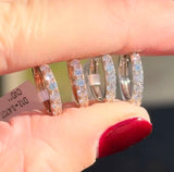 12.8mm 0.47ct Lab Diamond Hoops
