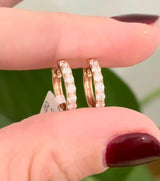 12.8mm 0.47ct Lab Diamond Hoops