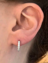 12.8mm 0.47ct Lab Diamond Hoops