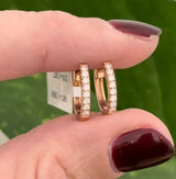 0.19ct Lab Diamond oval Huggies