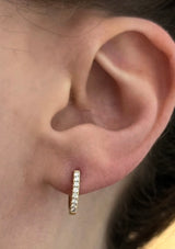 0.19ct Lab Diamond oval Huggies