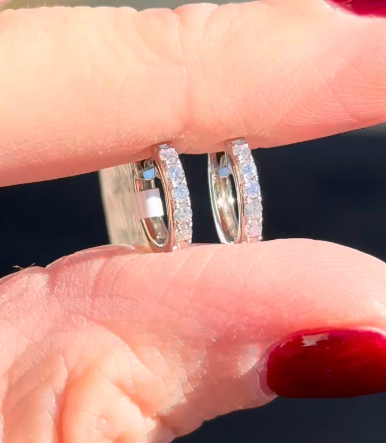 10.4mm 0.18ct Lab Diamond Huggies