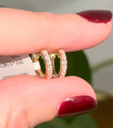 10.4mm 0.18ct Lab Diamond Huggies