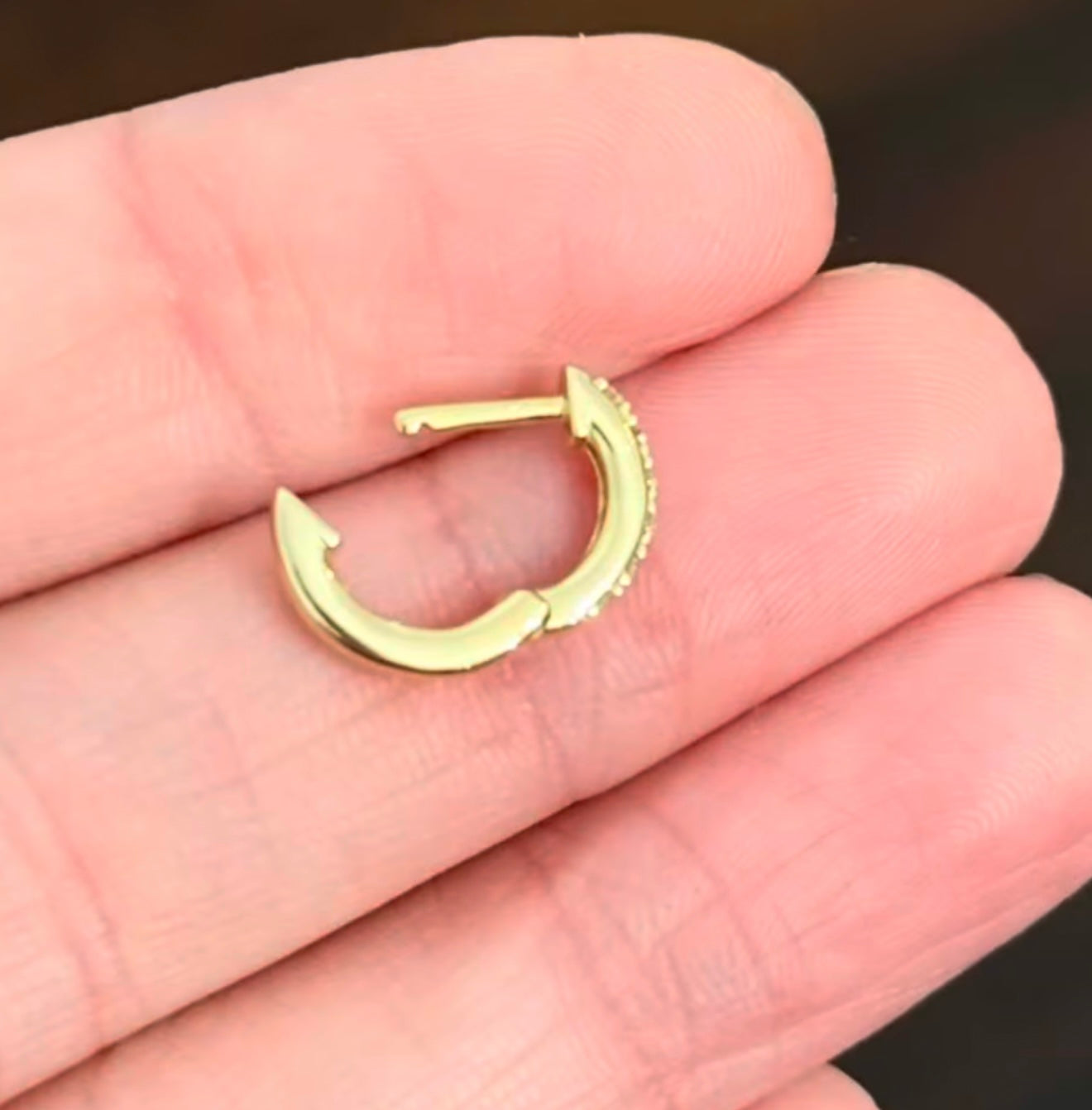 10.4mm 0.18ct Lab Diamond Huggies