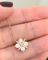 Rose Gold Lab Diamond Necklace