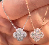 0.76ct Lab Diamond Clover Necklace