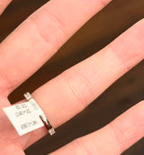 White Gold 0.81ct Lab Diamond 3/4 Eternity Band