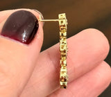 Yellow Gold Lab Diamond Clover Earrings