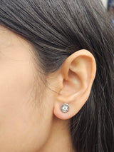 Natural Diamond Ilusion Studs