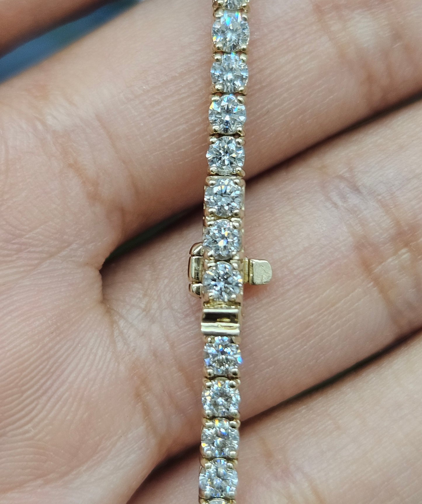 3.92ct 7" Lab Diamond Tennis Bracelet
